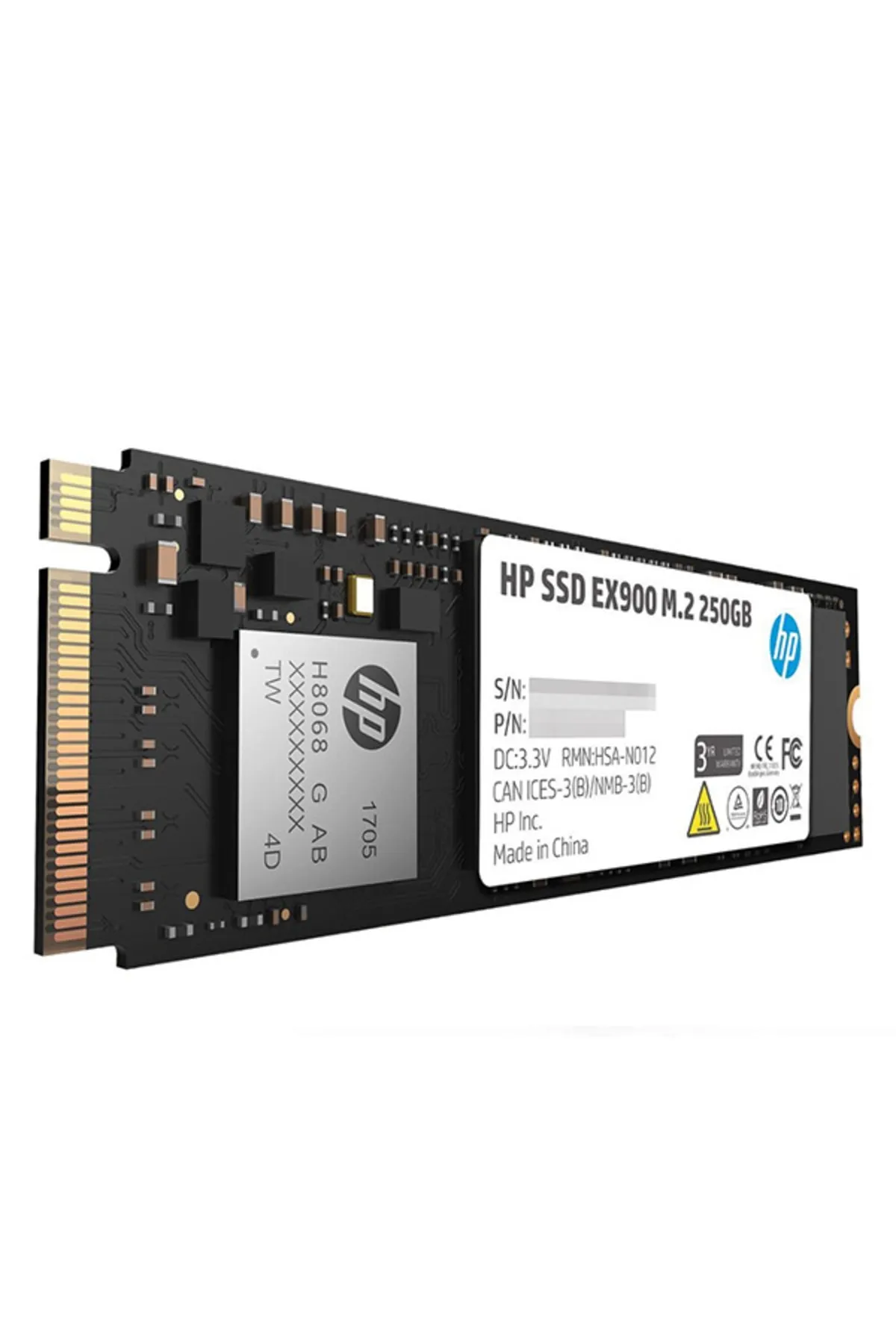 HP Ex900 250gb M2 Pcıe Nvme Gen3 Disk 2100- 1300mb/s 2yy43aa