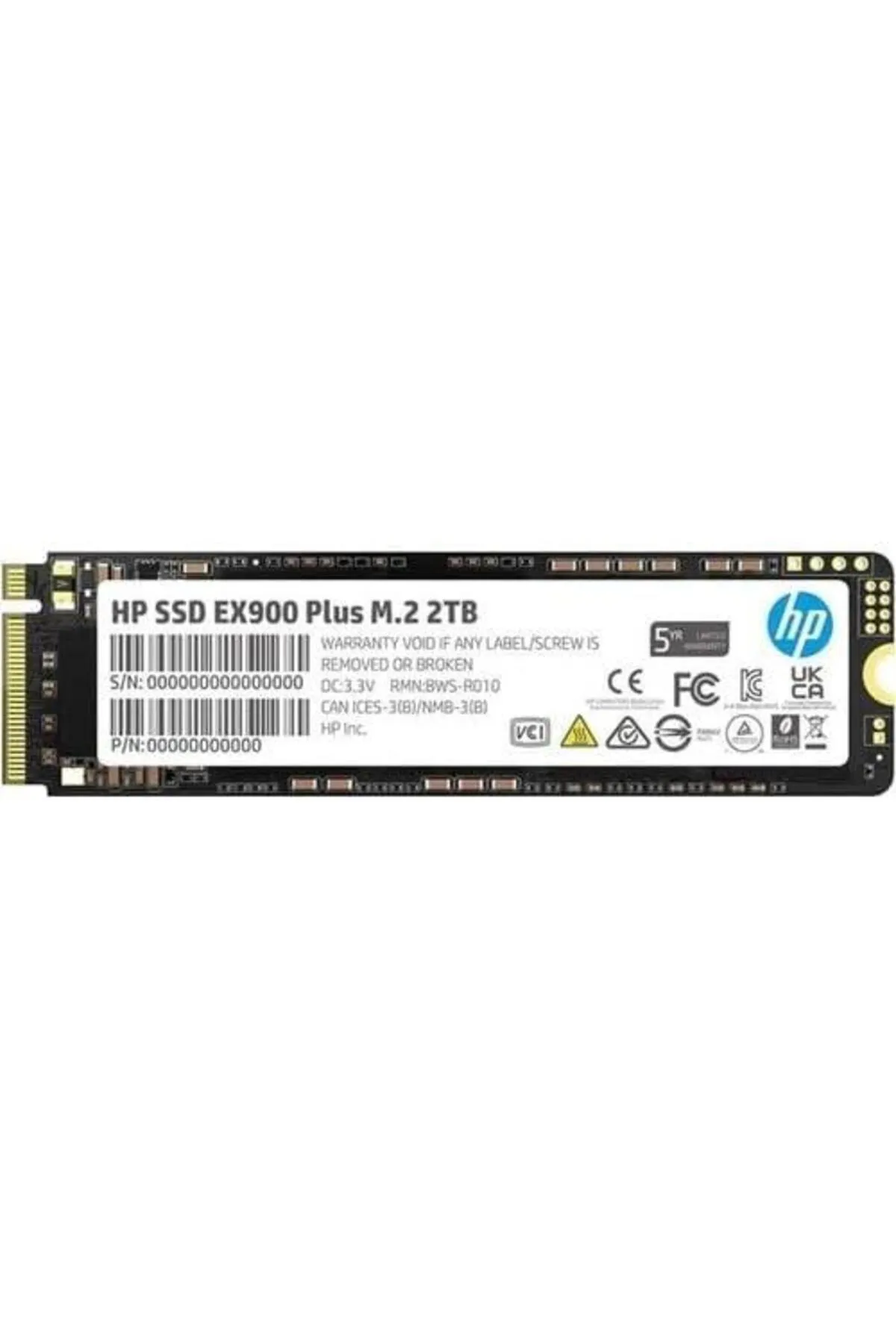 HP Ex900 Plus 35m35aa 2 Tb 3300/2800 Mb/s 3d Nand Pcıe Nvme M.2 Ssd