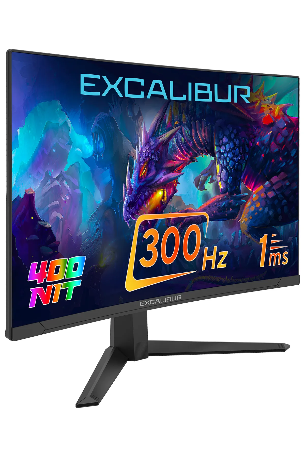 Casper Excalibur E27FVC-E 27" 300HZ 1MS 400NIT Fast VA Curved HDR10 Oyuncu Monitörü