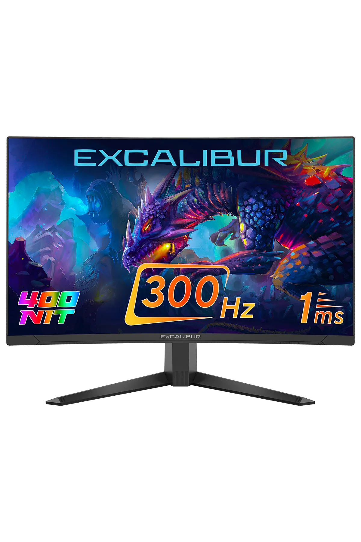 Casper Excalibur E27FVC-E 27" 300HZ 1MS 400NIT Fast VA Curved HDR10 Oyuncu Monitörü