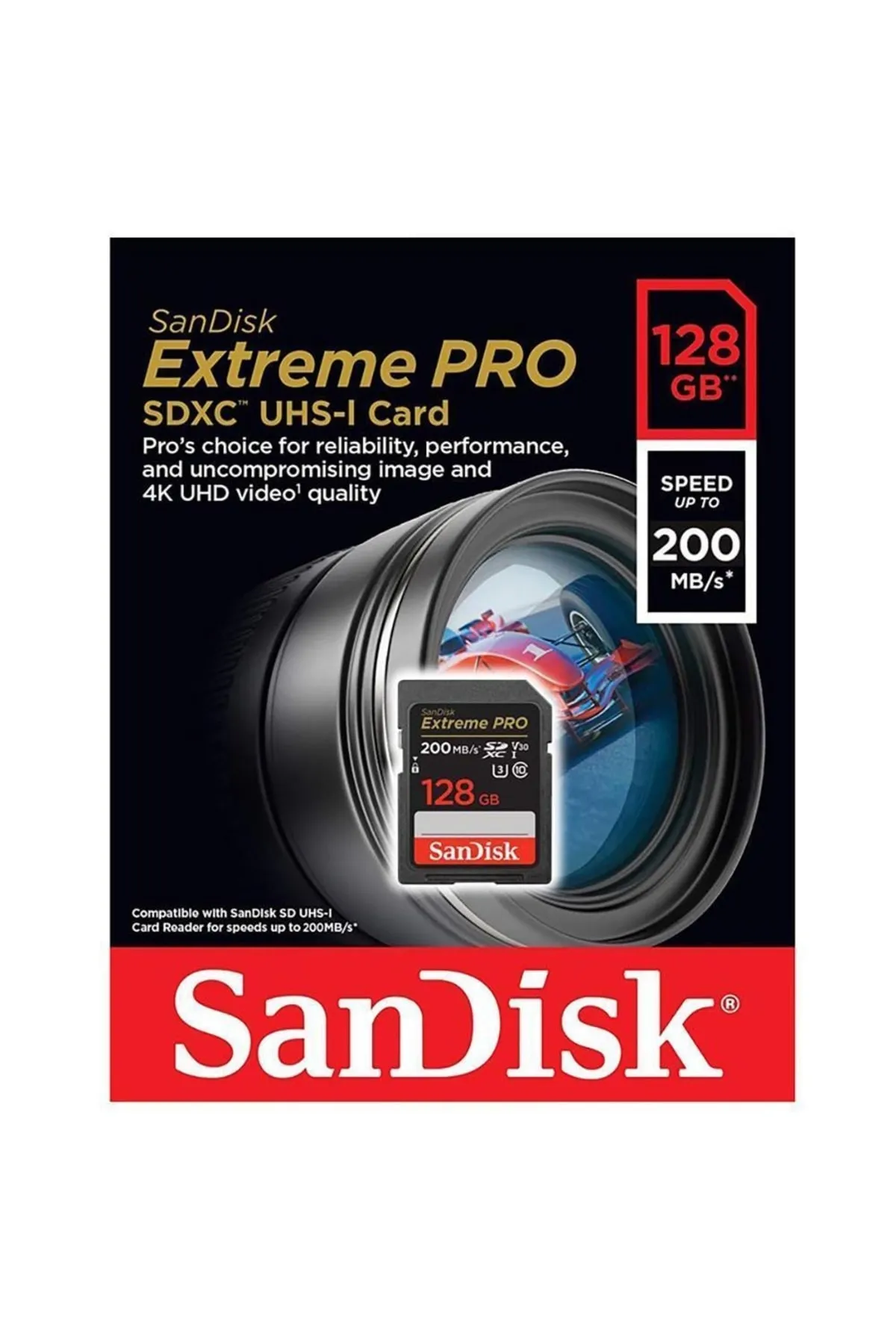 Sandisk Extreme Pro 128gb 200mb/s Sdxc Hafıza Kart