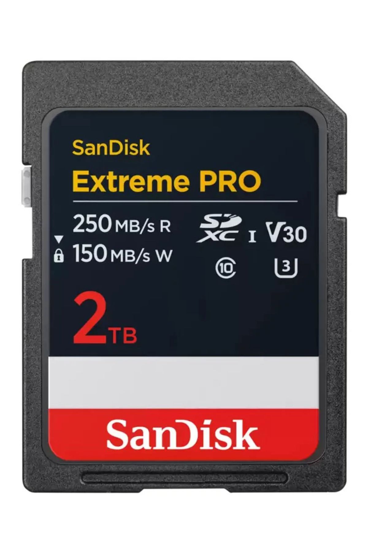 Sandisk Extreme Pro 2TB 250/150MB/s SDXC V30 UHS-I U3 Hafıza Kartı SDSDXXD-2T00-GN4IN