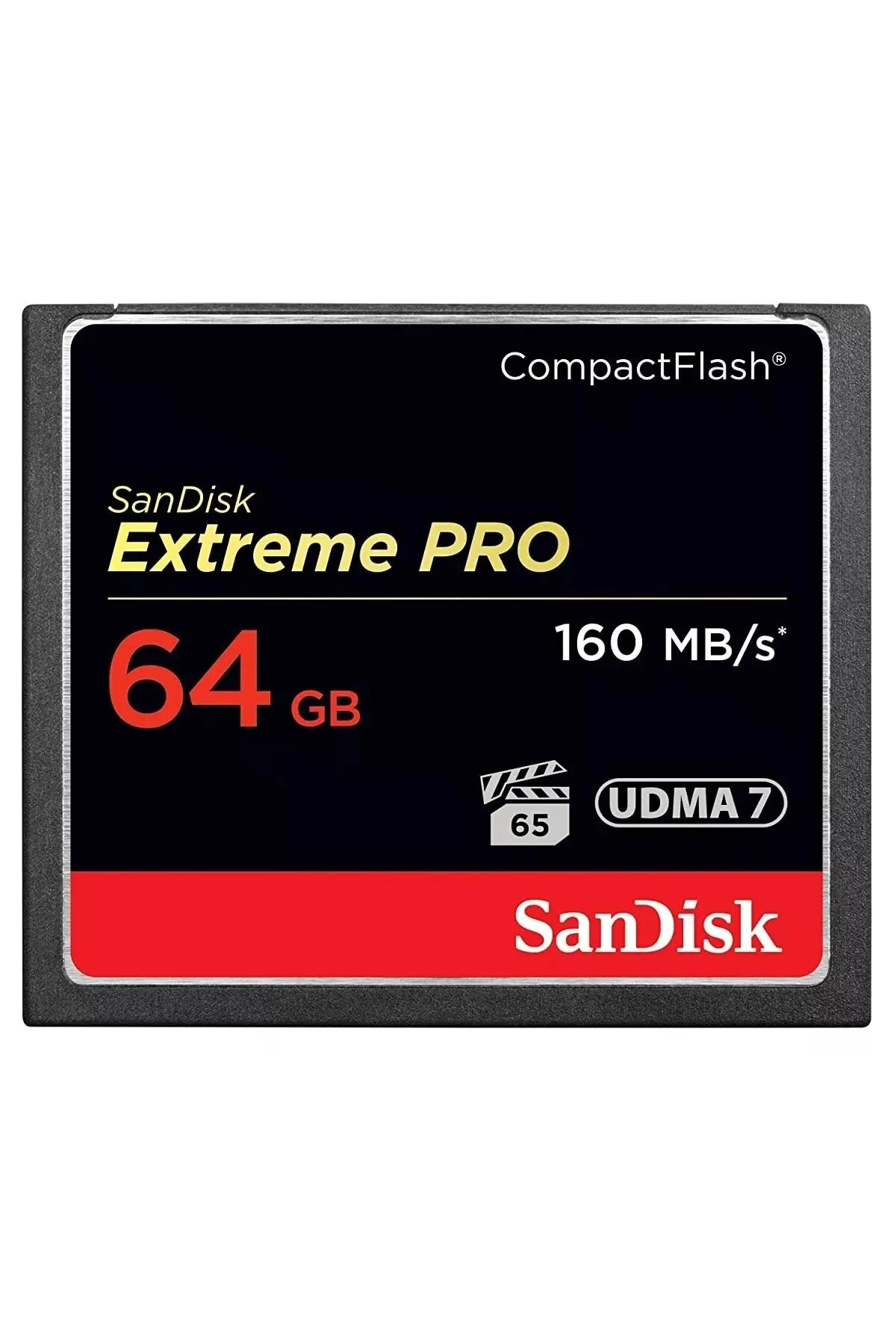 Sandisk Extreme Pro 64 GB 4K CF Compact Flash Hafıza Kartı 160mb/s