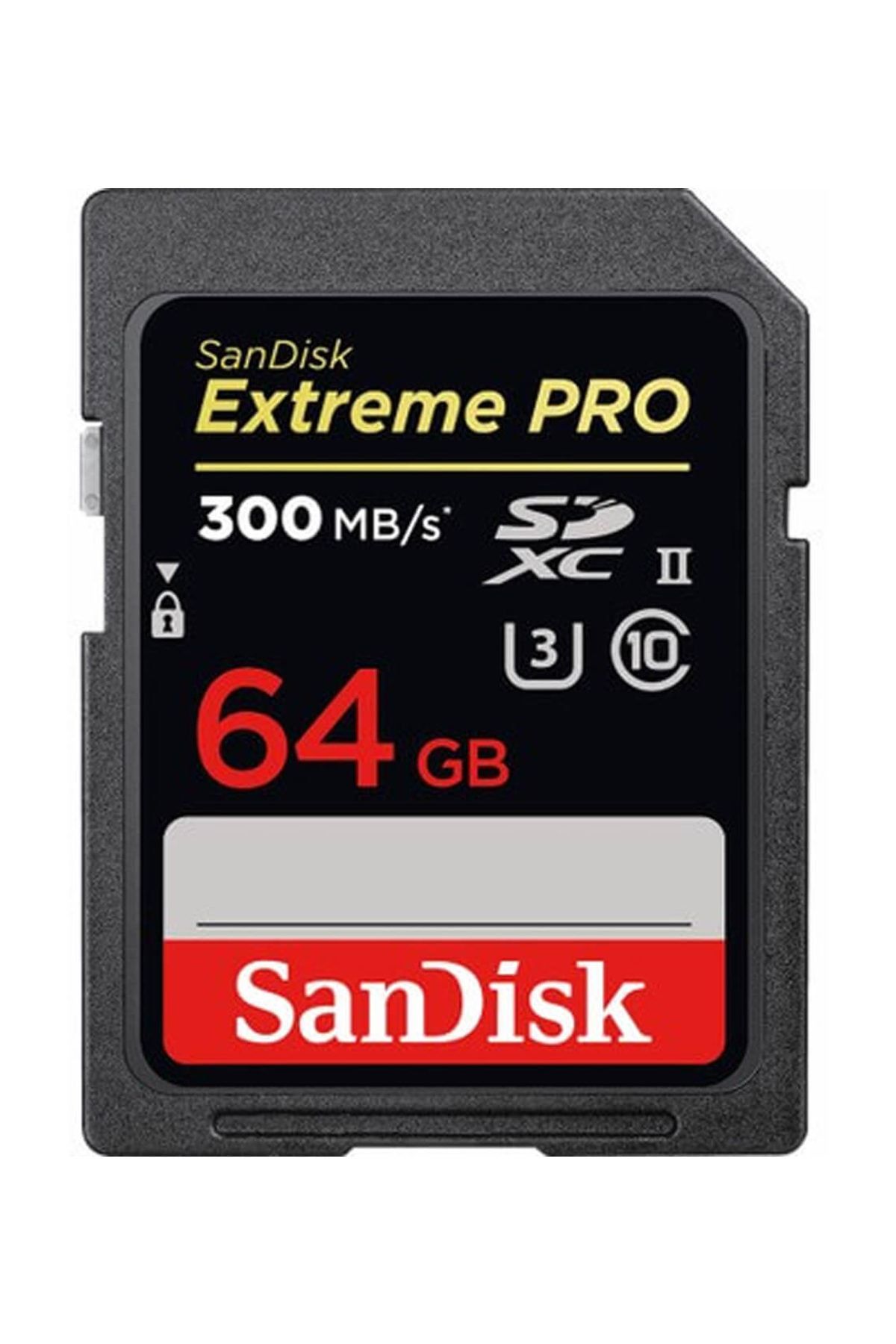 Sandisk Extreme Pro 64gb Sd Hafıza Kartı Uhs-ıı U3 4k 300mb/s 2000x