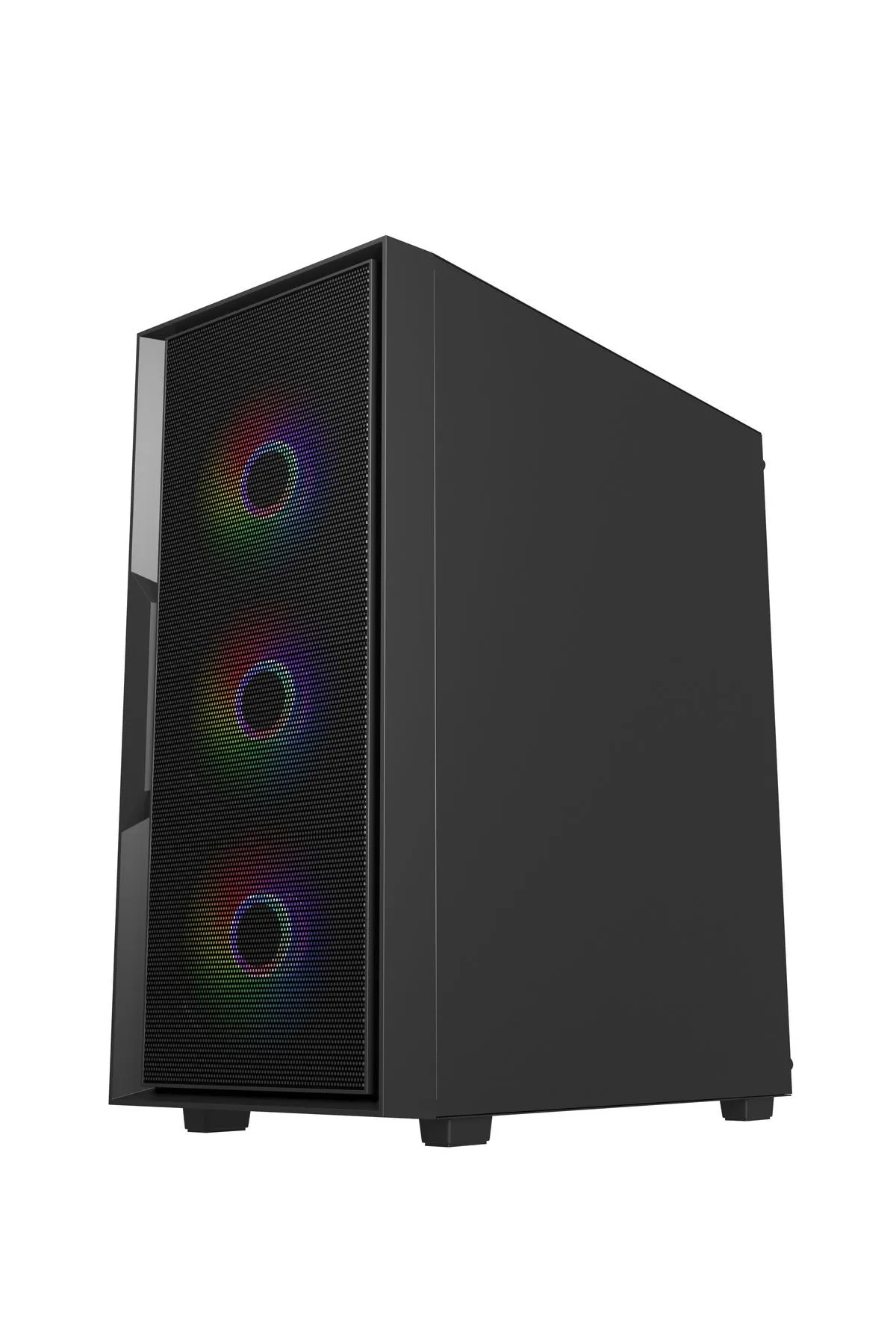 ColdPower F-Air Tamperli Cam Mesh Ön Panel 6 x Rainbow Fan 750 Watt 80+ Bronze Atx Bilgisayar Kasası