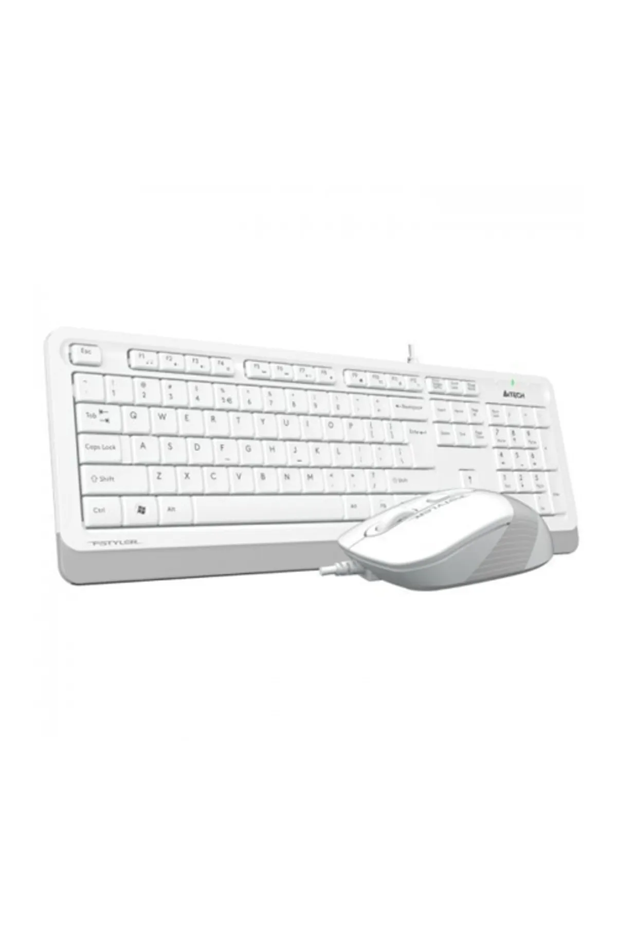 A4 Tech F1010 Q Usb Beyaz MM Klavye/Mouse Set