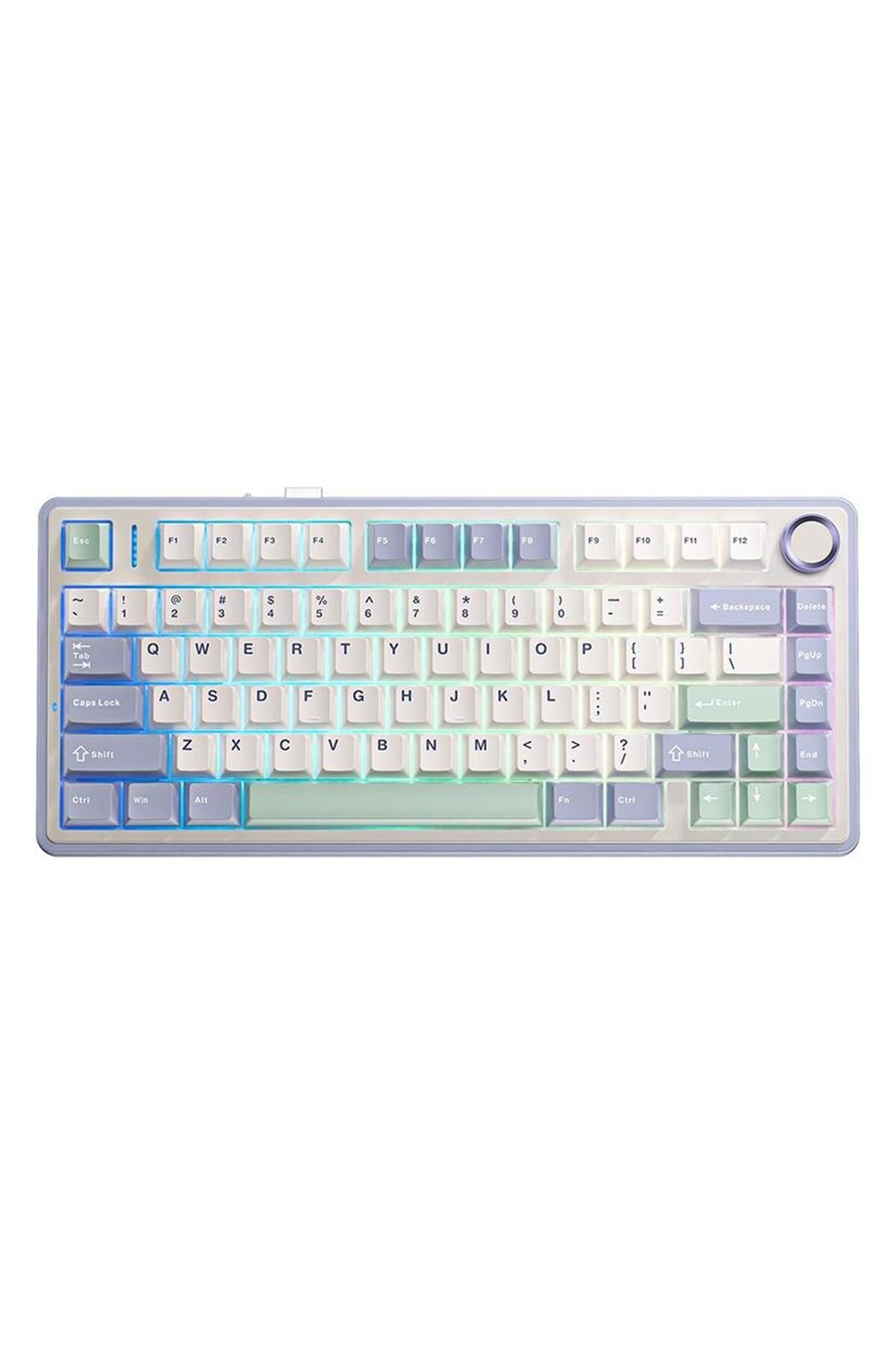 Aula F75 Mekanik Rgb Tkl Reaper Switch Kablosuz Makrolu Hot Swap Klavye Pastel