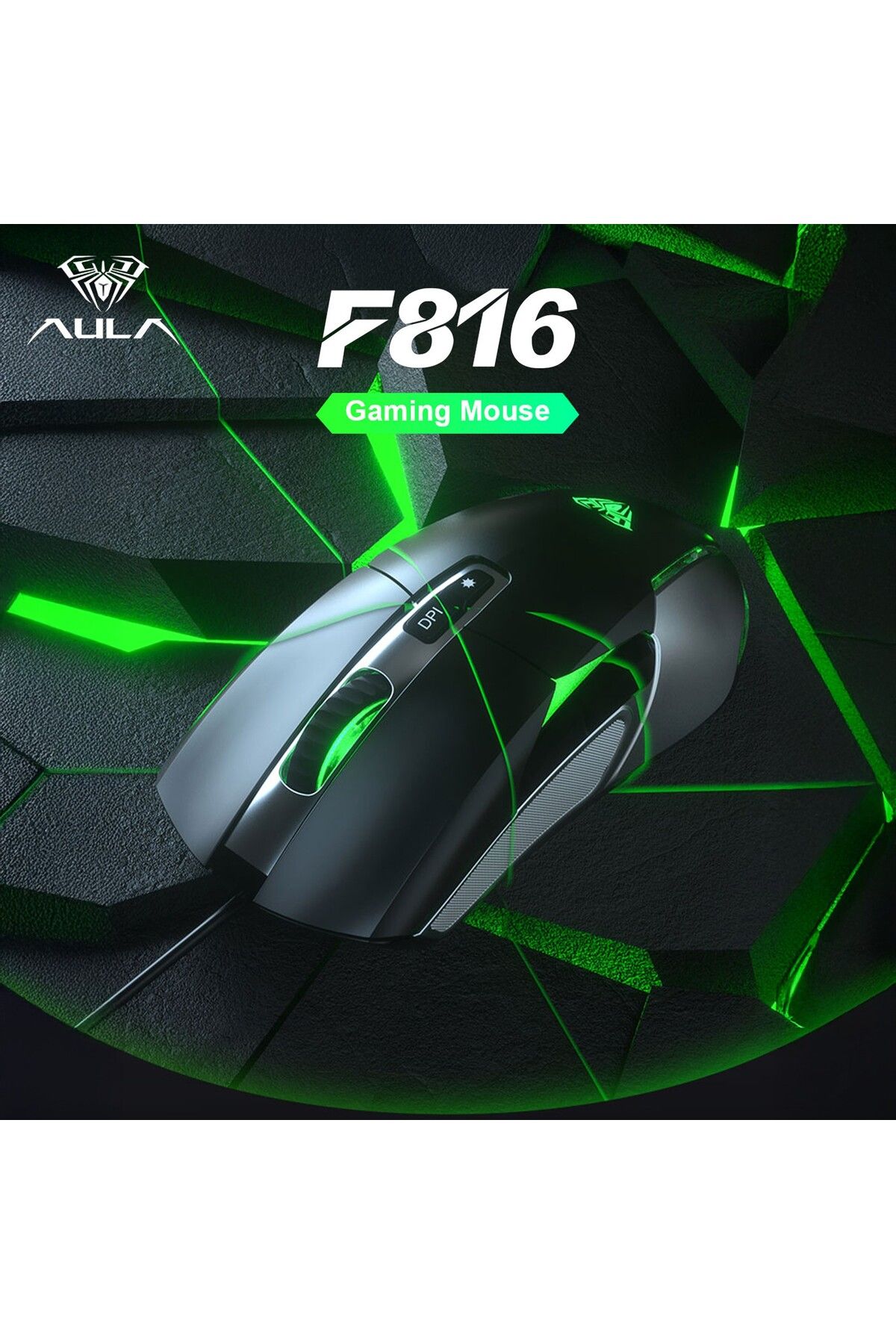 Aula F816 RGB Efektli 12800DPI Kablolu Optik Gaming Oyuncu Mouse