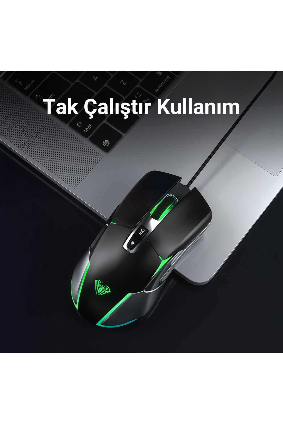 Aula F816 RGB Efektli 12800DPI Kablolu Optik Gaming Oyuncu Mouse