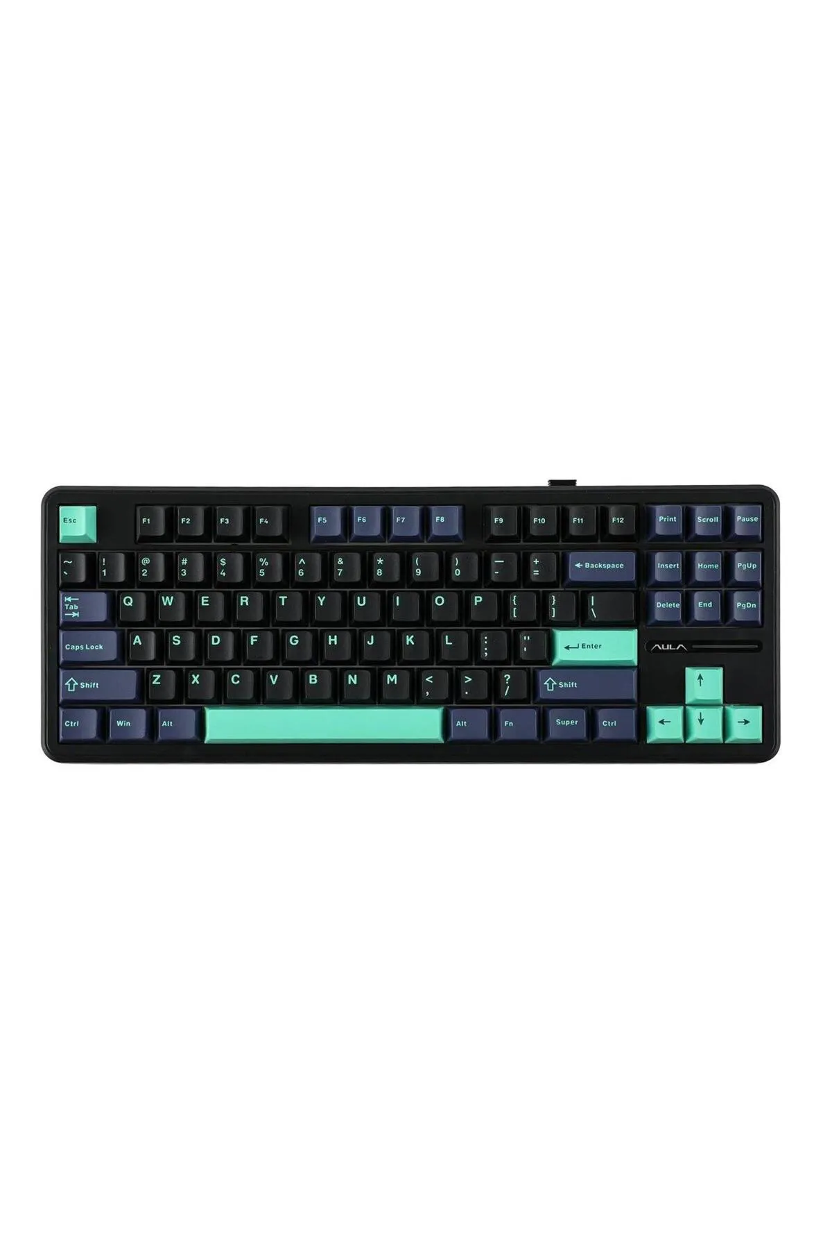 Aula F87 Mekanik Rgb Tkl Graywood V4 Switch Kablosuz Makrolu Hot Swap Klavye Siyah