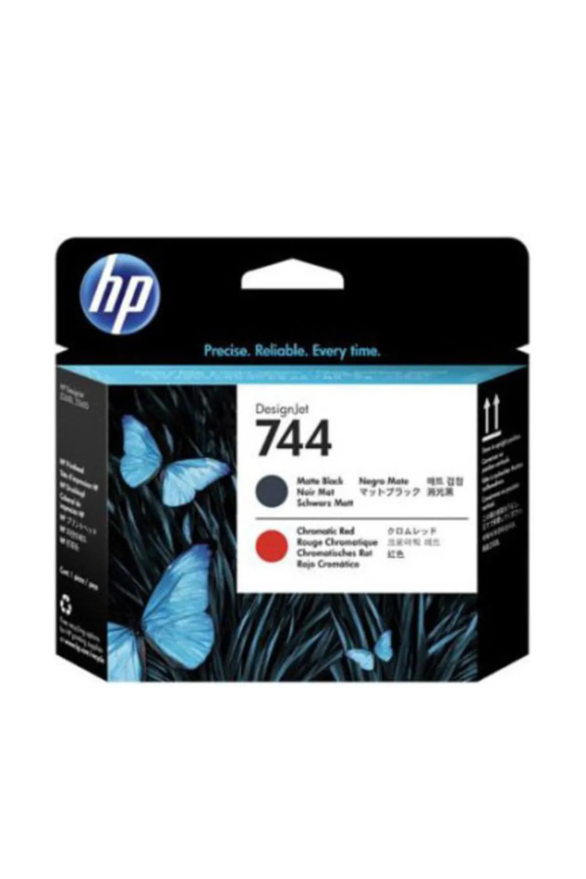 HP F9j88a (744) Mat Siyah Ve Kırmızı Baskı Kafası