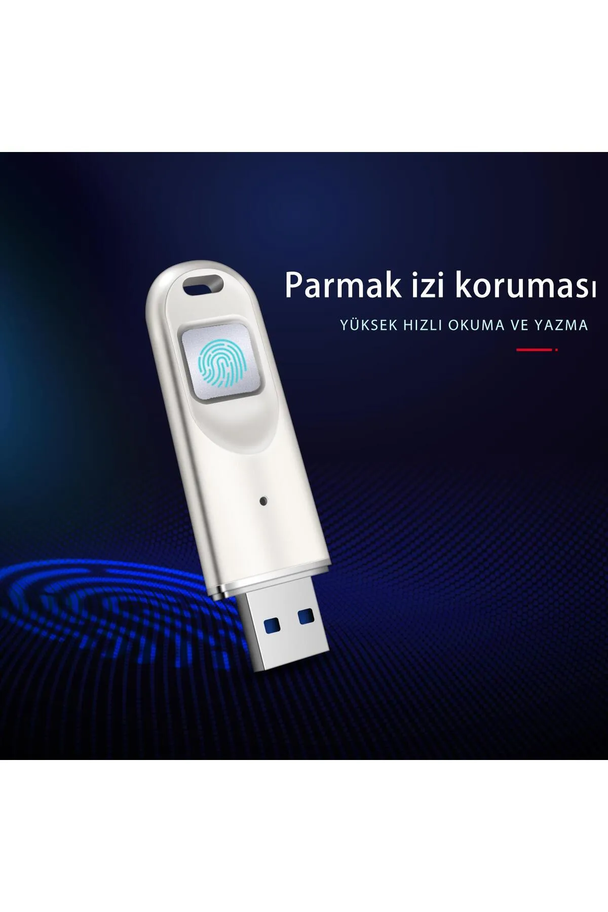 DM Fd069 Parmak Izi Okuyuculu Şifreli Usb 3.0 128gb Flash Bellek