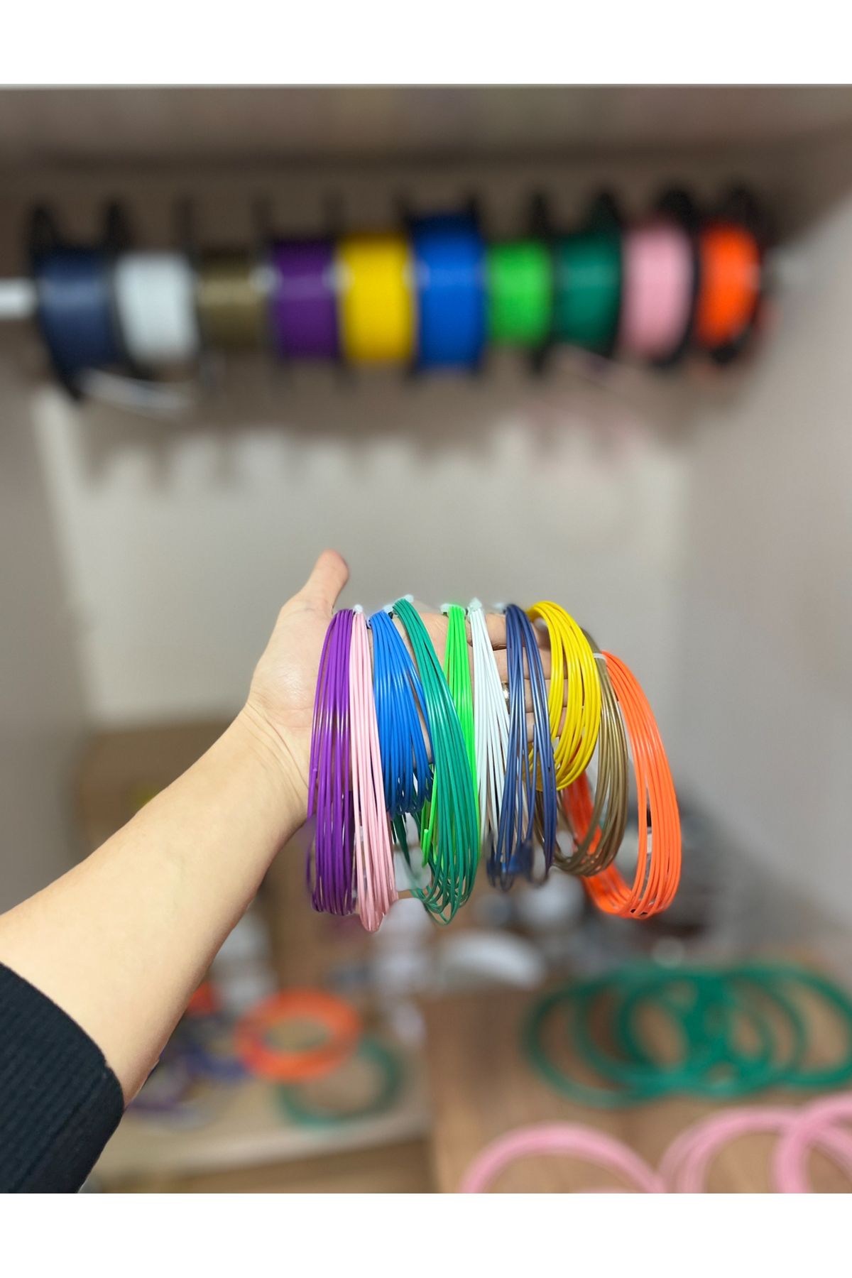 Porima Filament 3D Kalem ve 3D Yazıcı için 1 0 Renk 10 Metre (10 X 10 Metre) Pla // Klasik Serisi