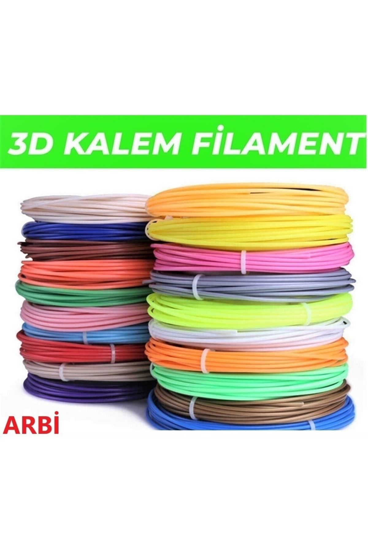 ithalattan Filament 3d Kalem Yazıcı Için 8renk X6metre =48metre