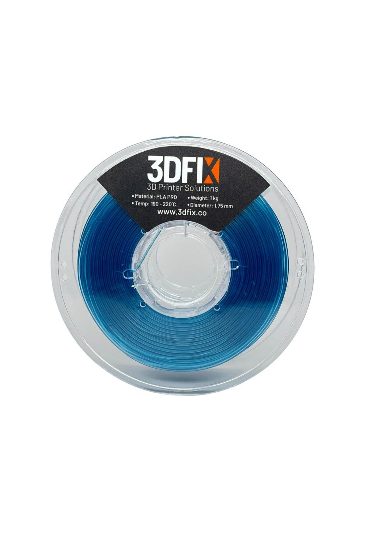 3DFIX Filament PLA PRO Şeffaf Mavi 1KG 1,75mm