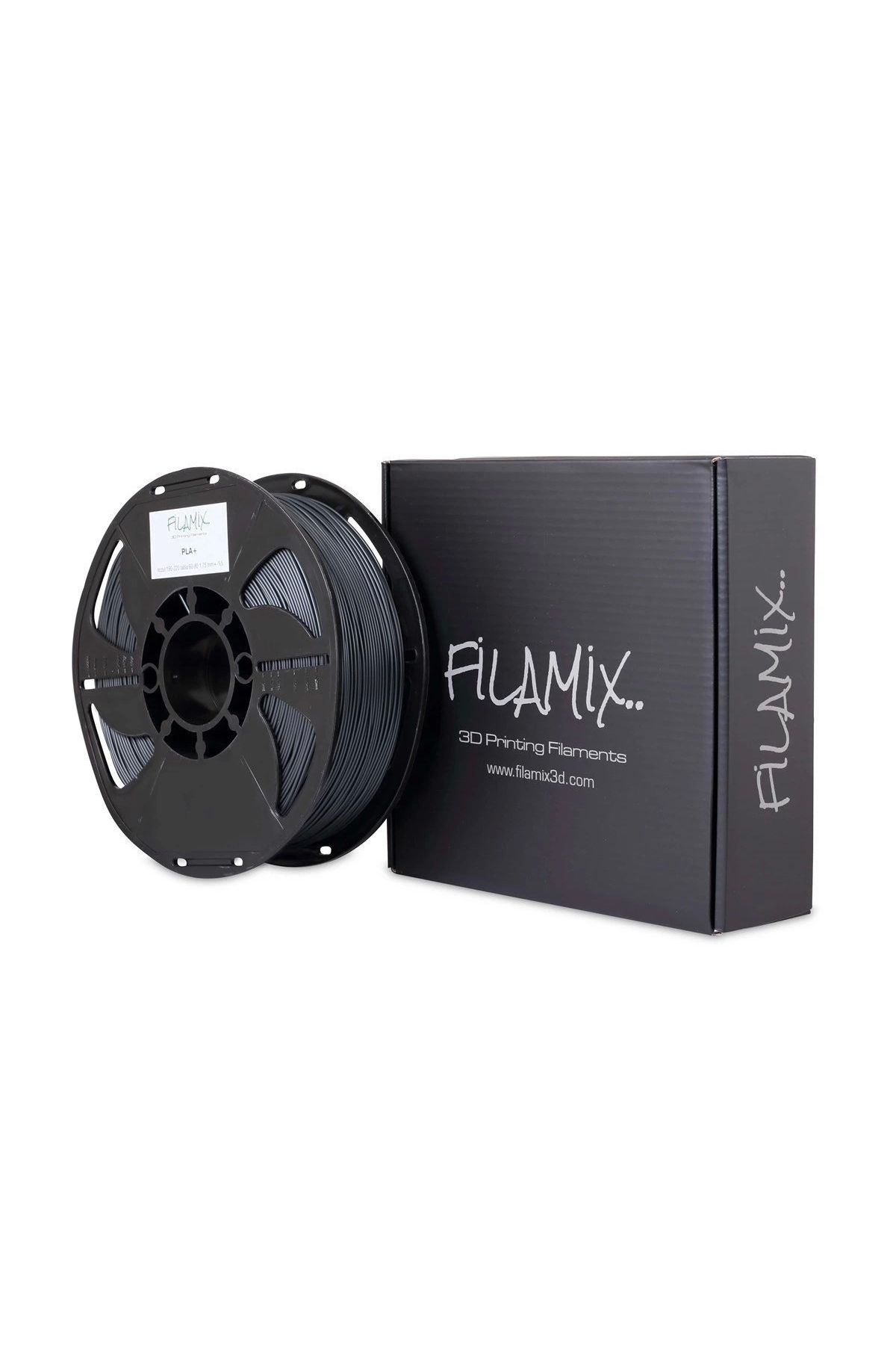 FİLAMİX Filamix Koyu GRİ Antrasit Filament PLA + 1.75mm 1 KG Plus