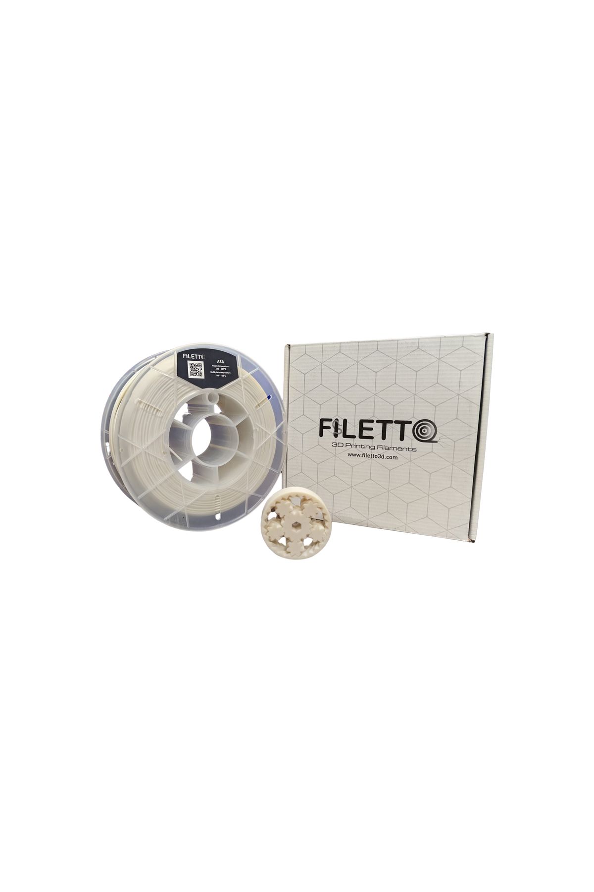 FİLETTO Filetto 1.75 Mm Asa Filament 1 Kg Beyaz