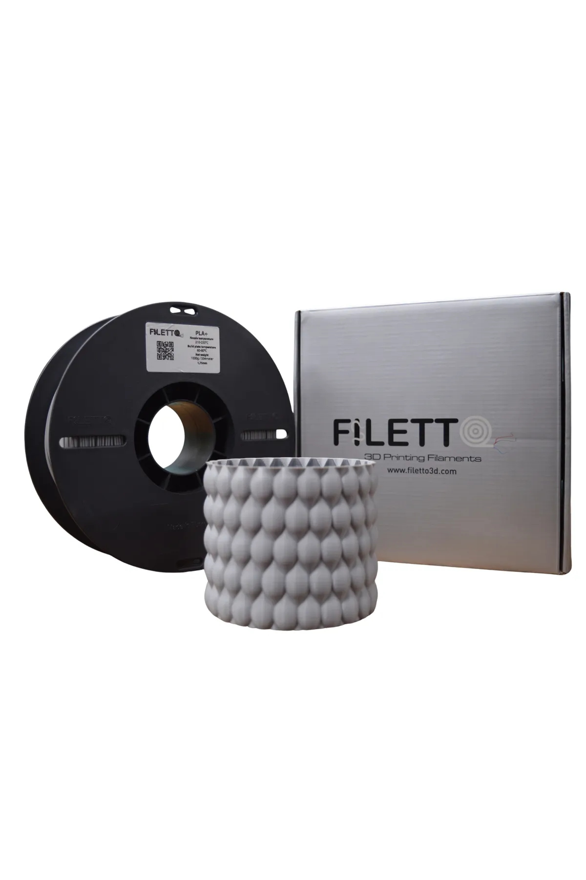 FİLETTO Filetto Pla+ Filament 1.75mm 1 KG - Gri