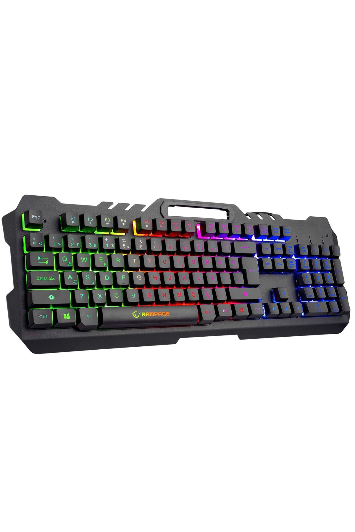 Rampage Fitment Rgb Gaming Combo Oyuncu Klavye Mouse Kulaklık Mousepad Set (Rampage Türkiye Garantili)