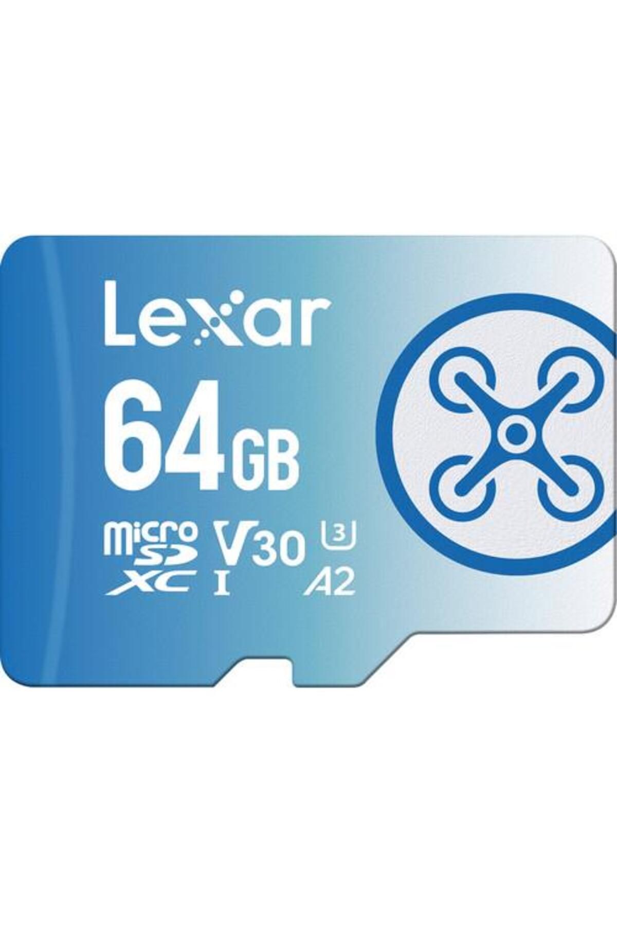 Lexar Fly 64GB Micro SD 160MB/60Mbs 4K V30 Hafıza Kartı