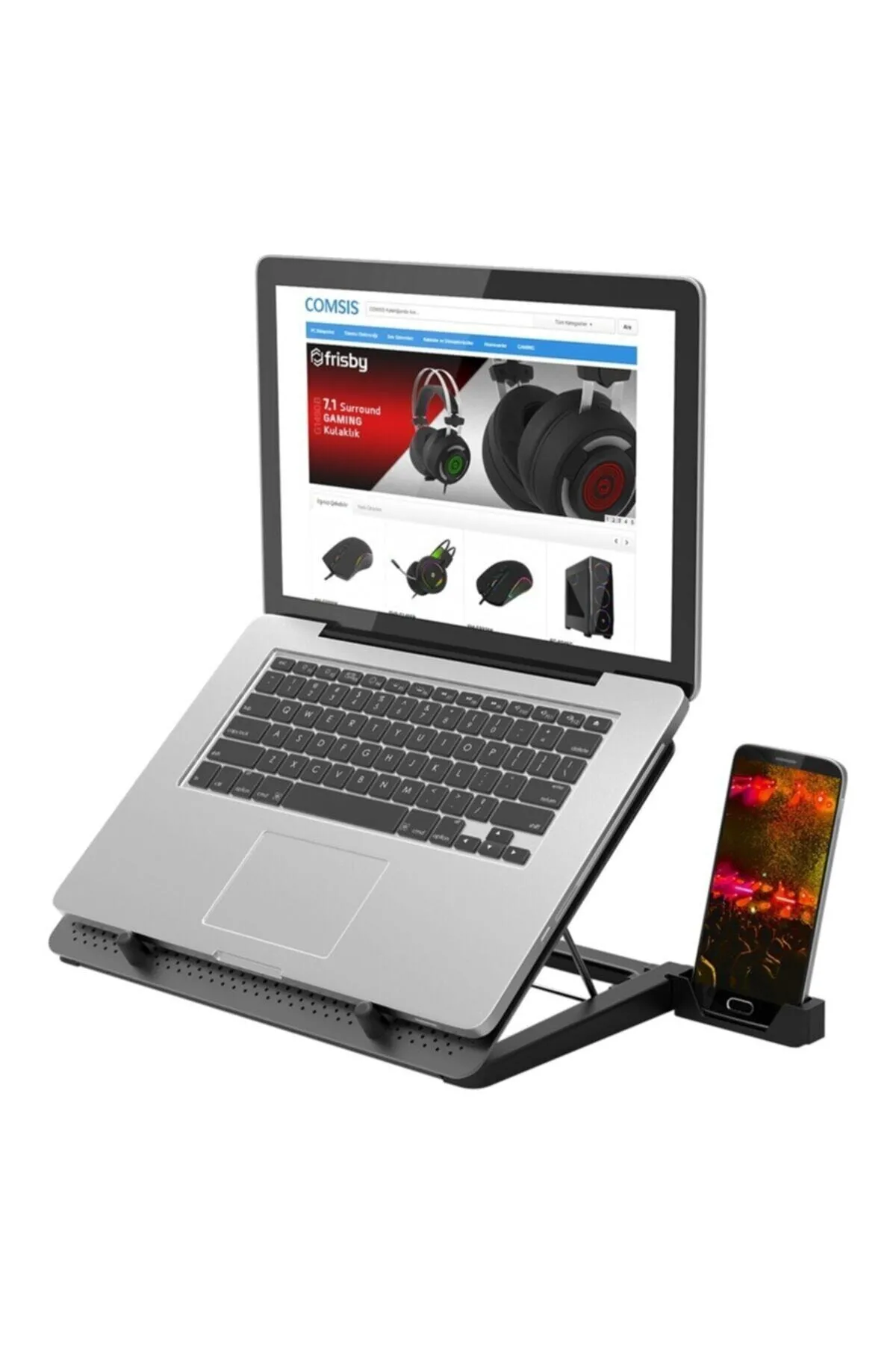 Frisby Fnc-5240st 5 Fanlı Metal Profesyonel Gaming Notebook Laptop Soğutucu Stand Fay Teknoloji