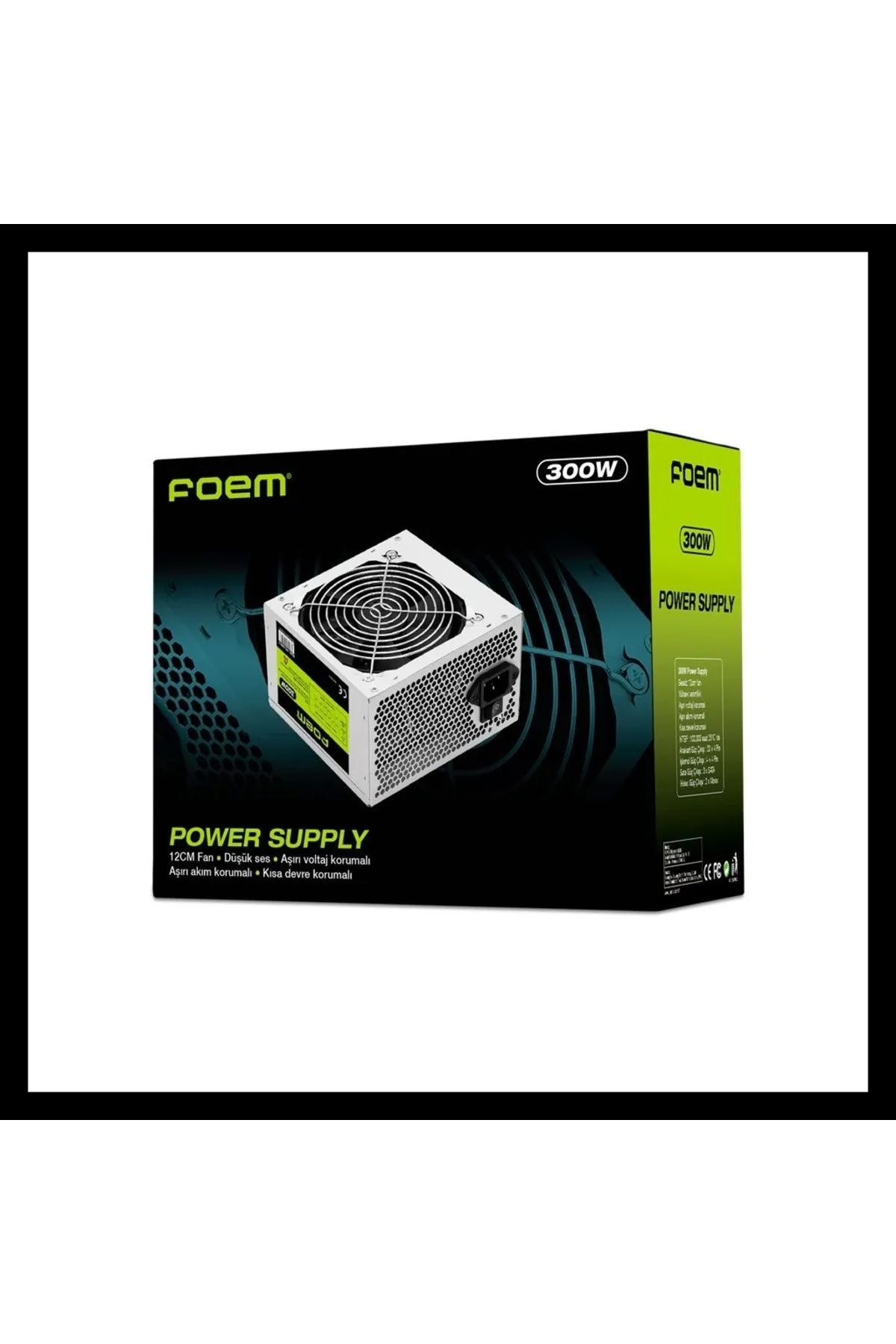 FOEM Fps-g30f12, 300w, 12cm Fan, Sata, Atx, Power Supply (PSU)