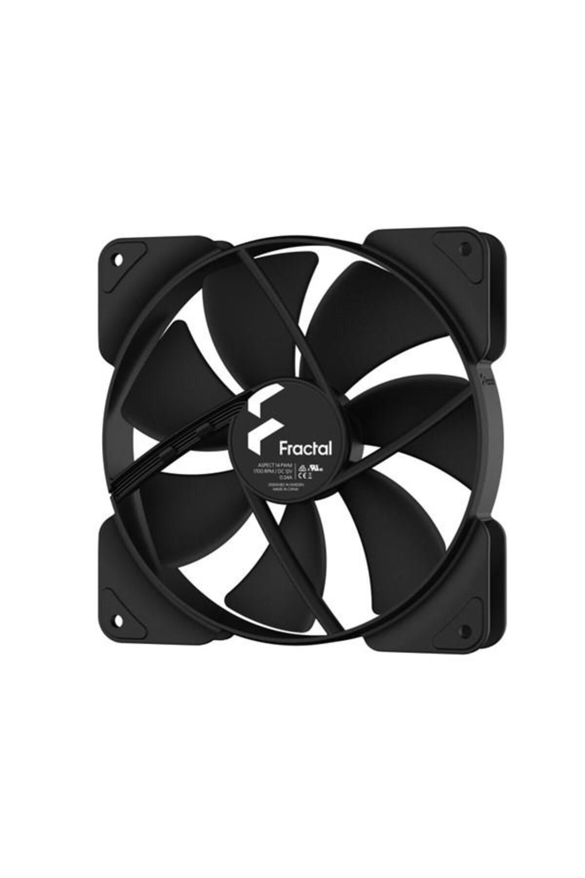 Hızlı Stok Fractal Design Aspect 14 PWM 78 CFM 1700RPM Siyah Kasa Fanı (FD-F-AS1-1403)