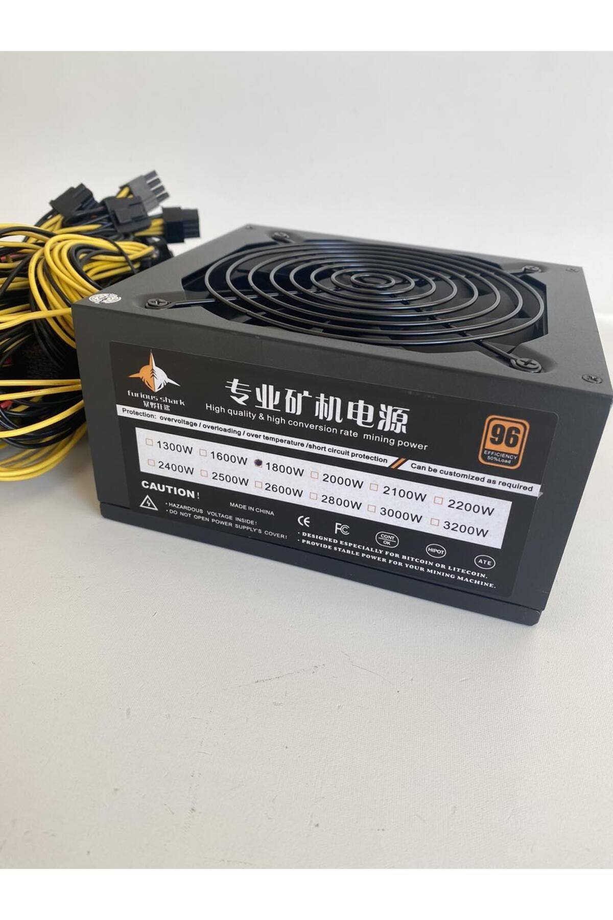 Hasyılmaz Furious Shark 1800w 96 Power Supply Güç Kaynağı - Minning Güç Kaynağı