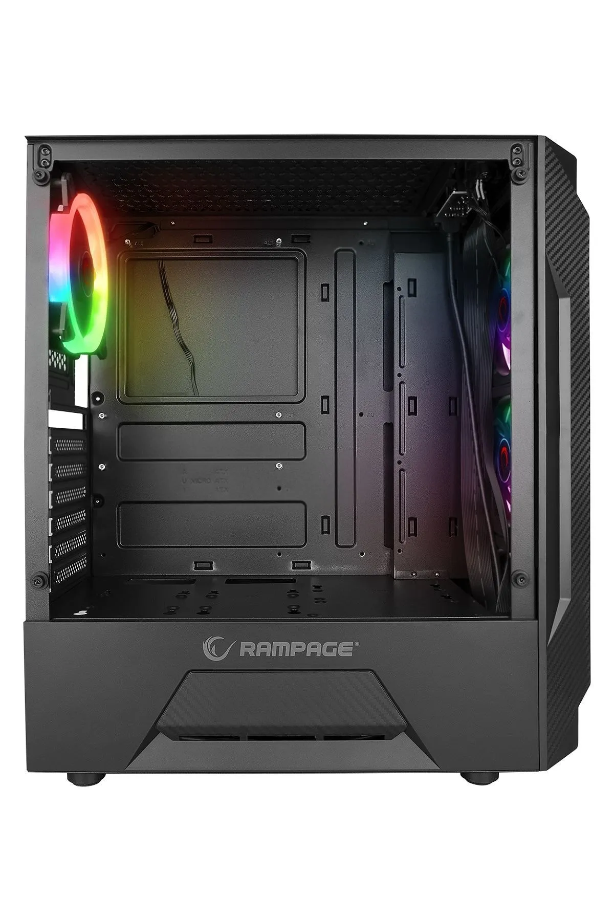 Rampage Fusıon 650w 80 Bronze Temperli Camlı 4*rainbow Fanlı Gaming Oyuncu Kasası 
FUSION 650W 80+ BRONZE