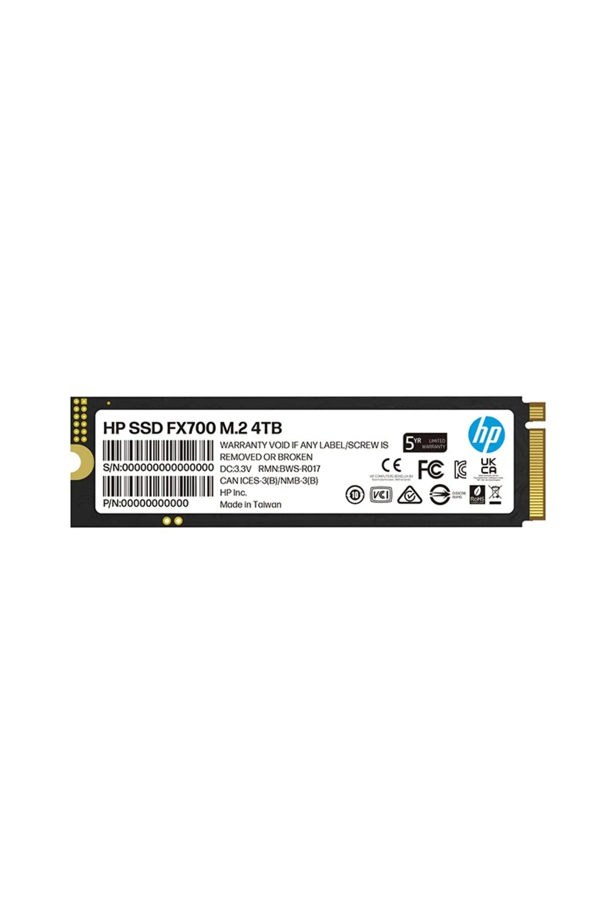 HP FX700 4TB 7200MB/s - 6200MB/s PCI-e NVMe M.2 2280 SSD 8U2N7AA (PlayStation 5 Uyumlu)