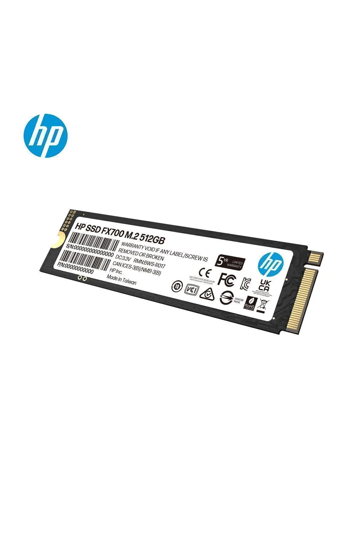 HP FX700 8U2N1AA 512GB 6300MB/s - 3100MB/s PCI-e NVMe M.2 2280 SSD