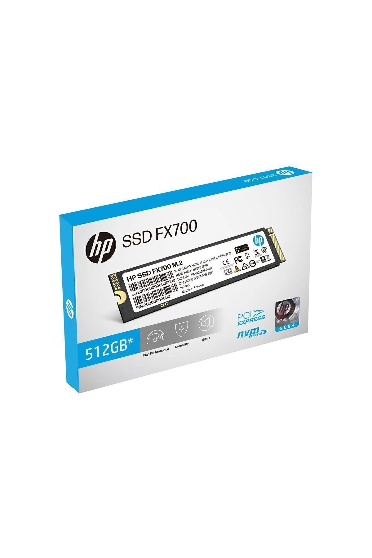 HP FX700 8U2N1AA 512GB 6300MB/s - 3100MB/s PCI-e NVMe M.2 2280 SSD