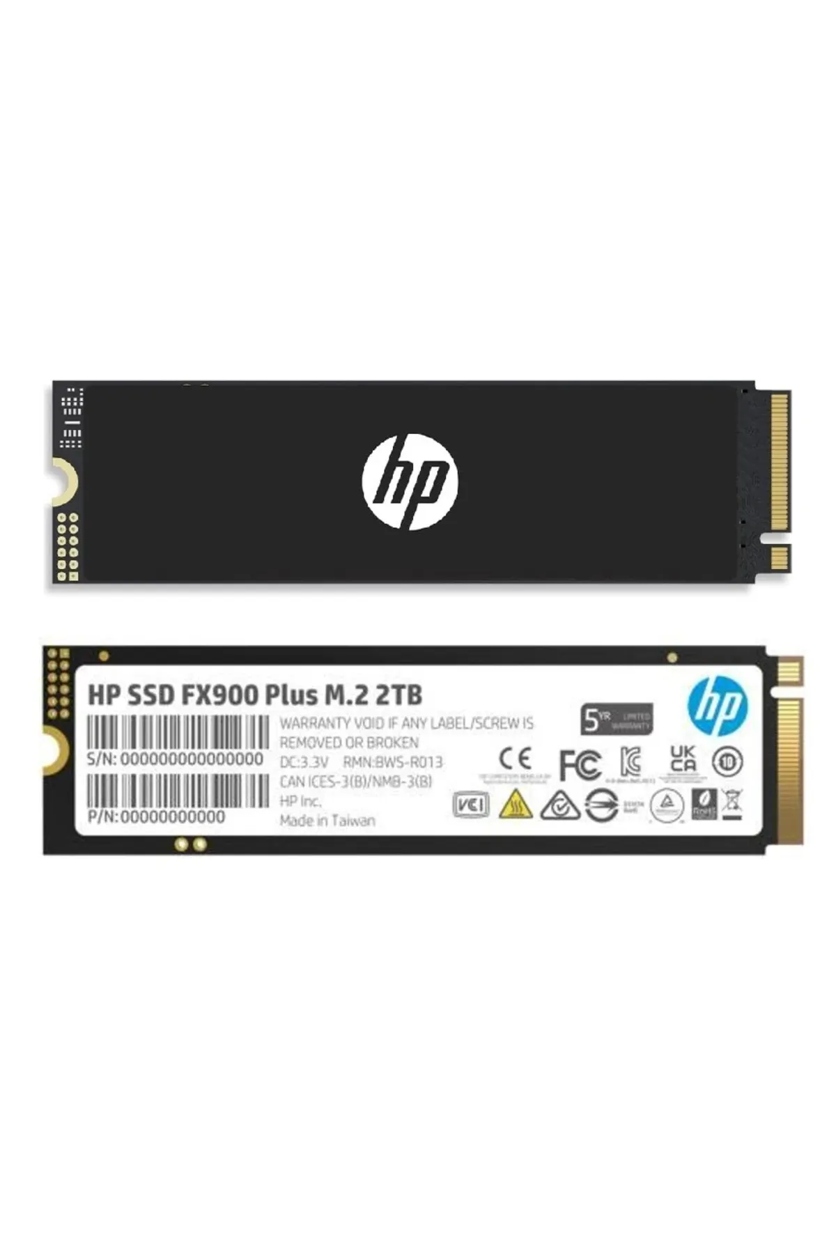 HP FX900 Plus 2TB 7100MB/s-6300MB/s  PCI-e NVMe M.2 SSD (7F618AA)