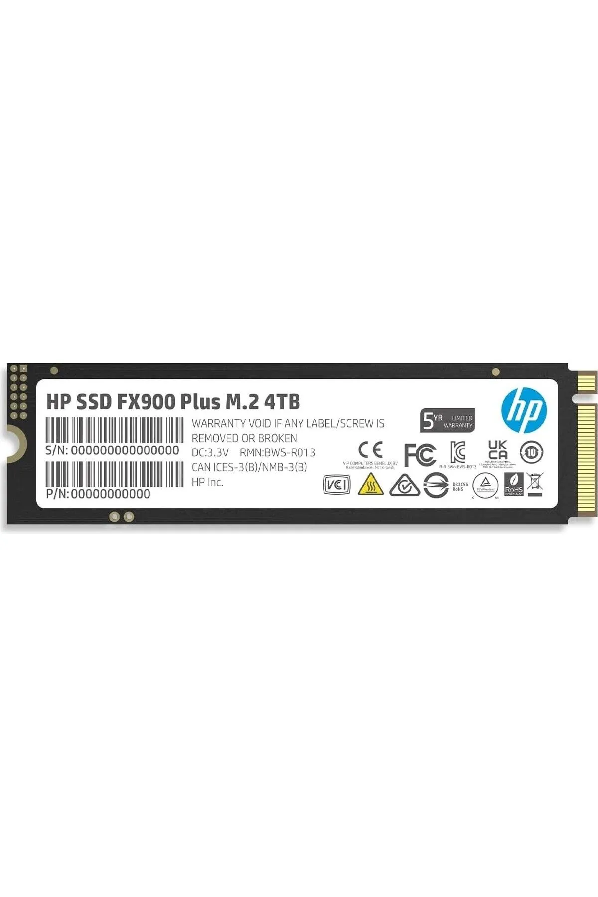 HP Fx900 Plus 4tb 7400mb/s-6500mb/s Gen 4x4 Pcıe Nvme M.2 Ssd 7f619aa (PLAYSTATİON UYUMLU)