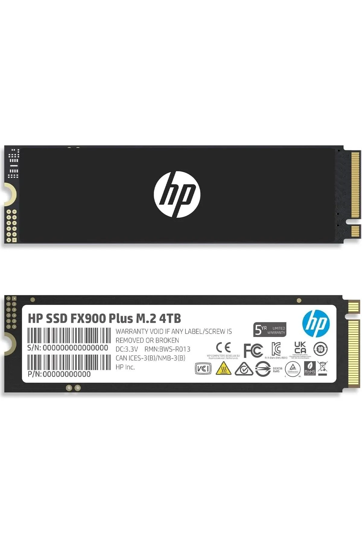 HP Fx900 Plus 4tb 7400mb/s-6500mb/s Gen 4x4 Pcıe Nvme M.2 Ssd 7f619aa (PLAYSTATİON UYUMLU)