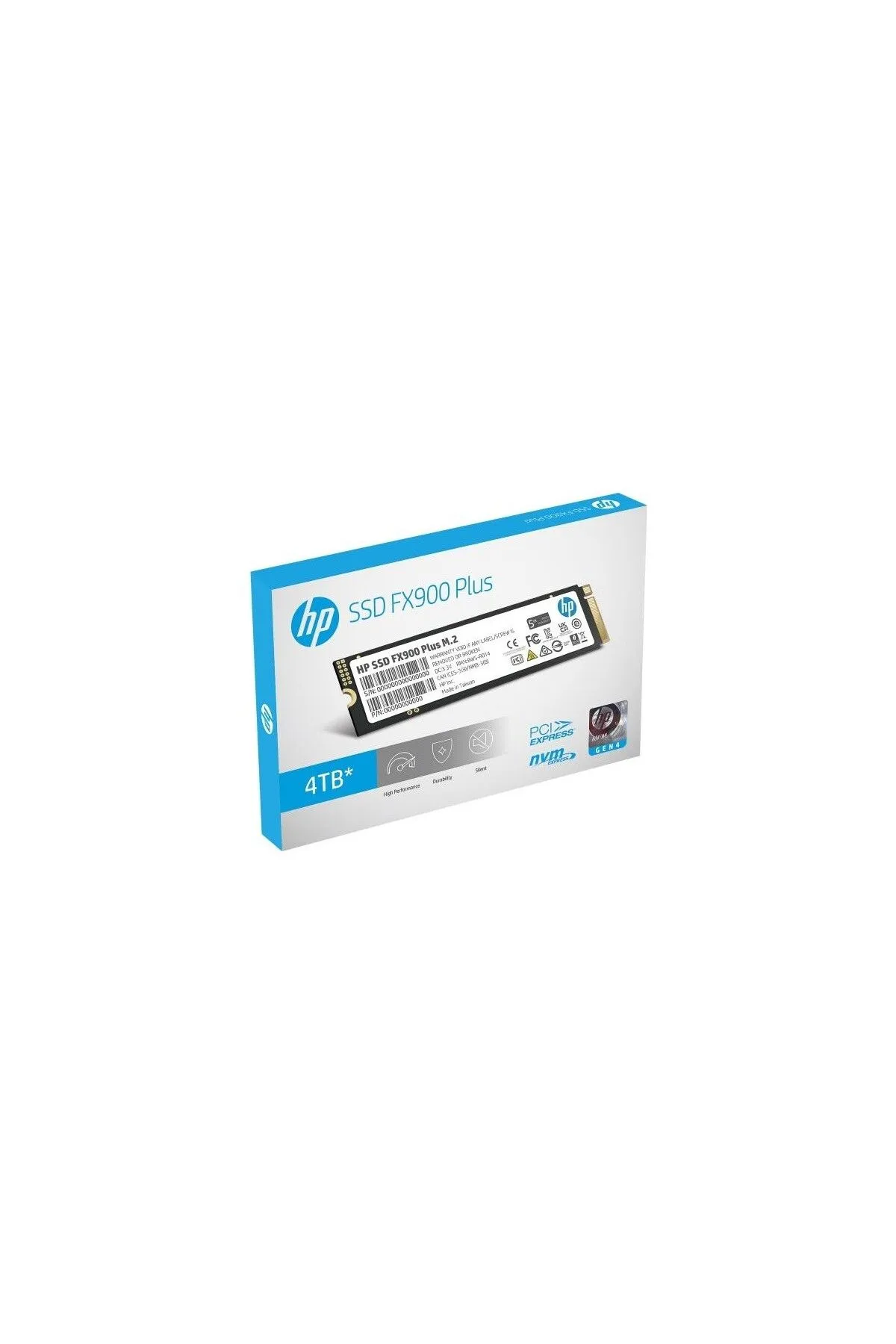 HP Fx900 Plus 4tb 7400mb/s-6500mb/s Gen 4x4 Pcıe Nvme M.2 Ssd 7f619aa (PLAYSTATİON UYUMLU)