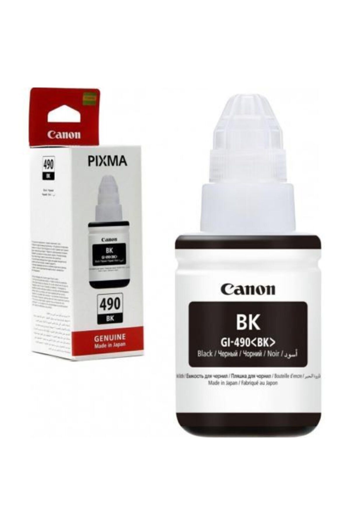 Canon Gı-490 Pixma G3410 siyah mürekkep kartuşu 135ml.