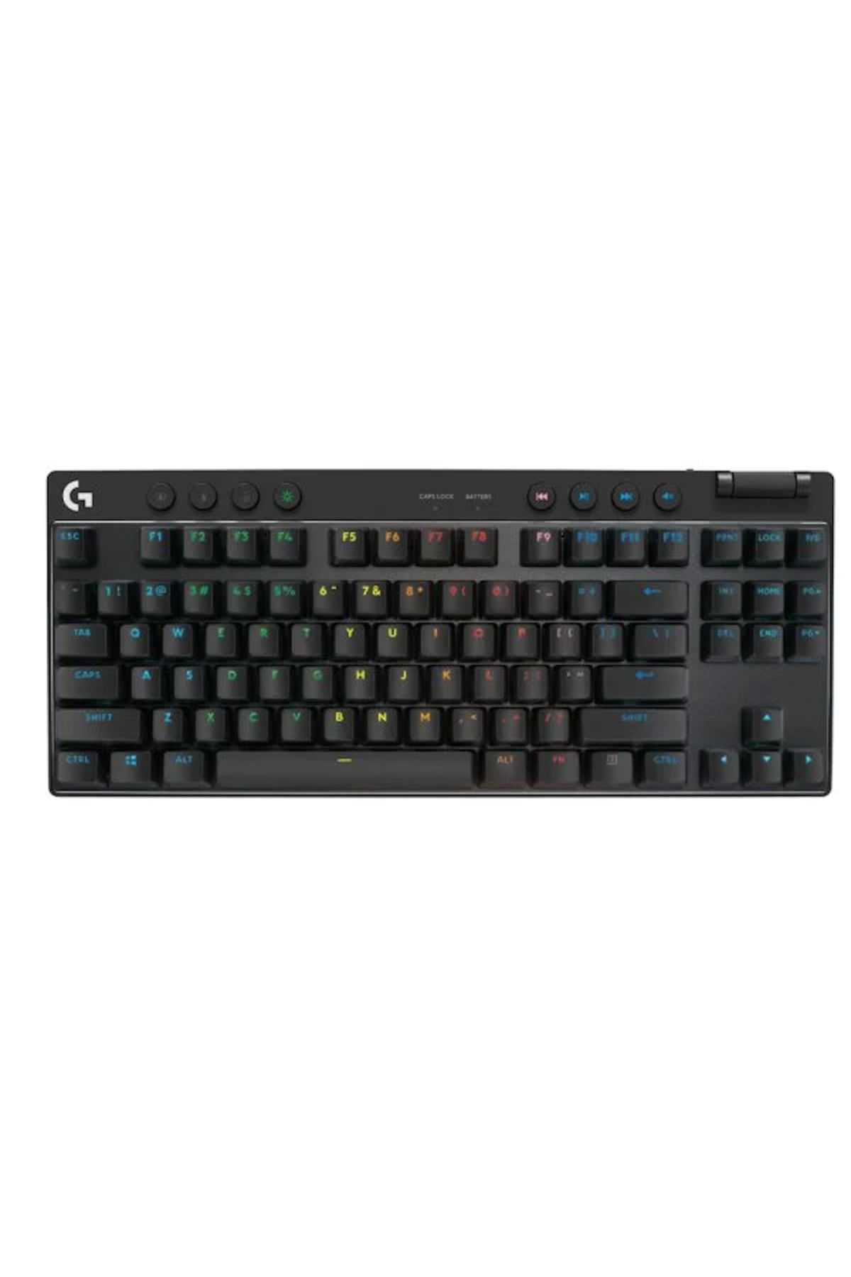 Logitech G Pro X Lightspeed Kablosuz Tactile Ingilizce Q Siyah Oyuncu Klavyesi - 920-012136