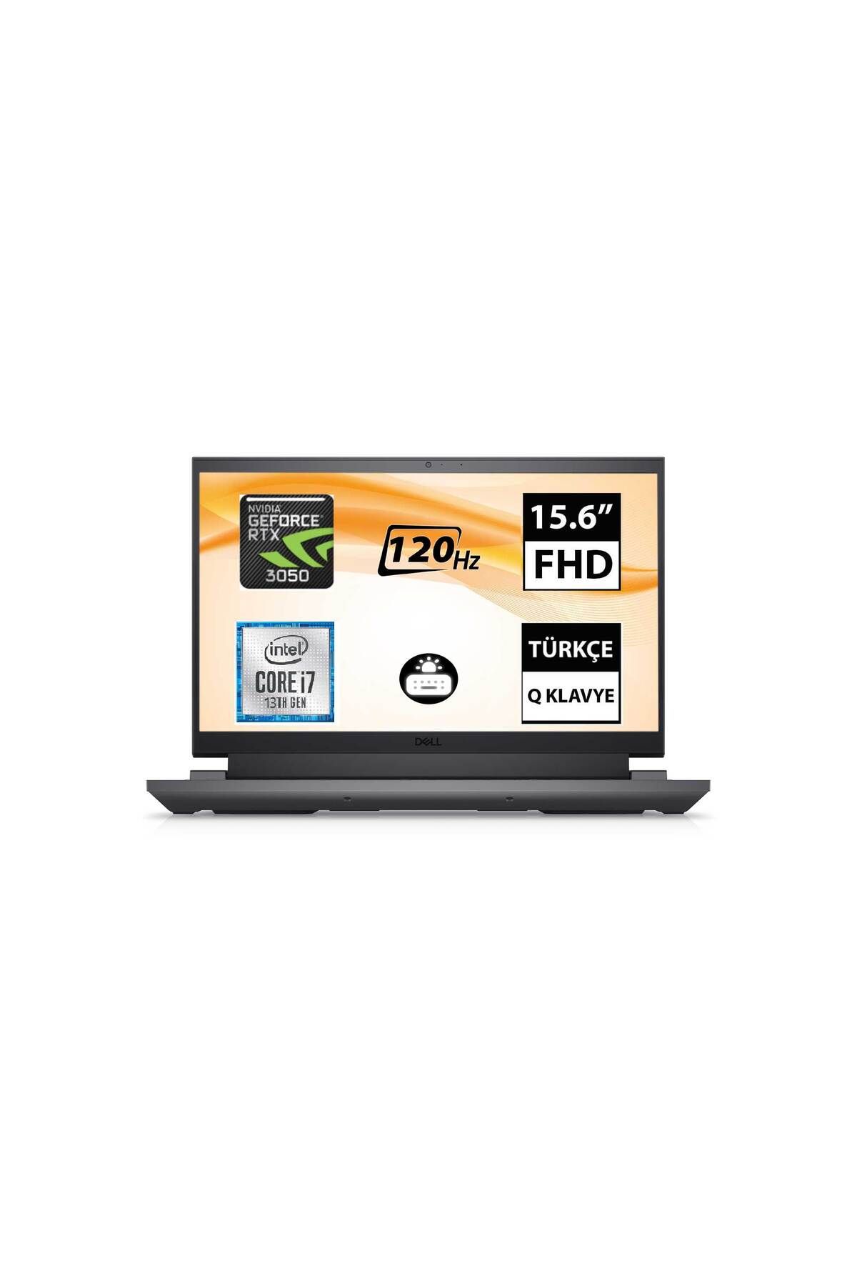 Dell G15 5530 G155530005U i7-13650HX 16GB 512SSD RTX3050 15.6" FullHD FreeDOS Taşınabilir Bilgisayar