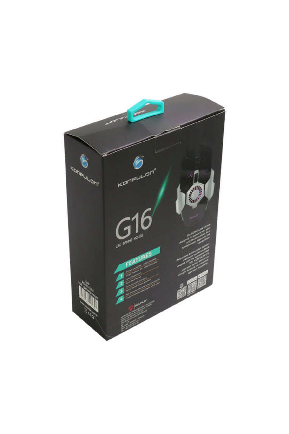 Konfulon G16 RGB Işıklı Kablolu Gamer Mouse 144036