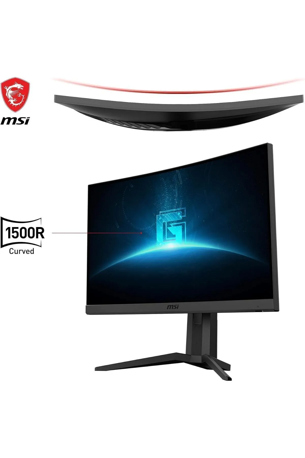 MSI G24C6P E2 23.6" FHD CURVE 1500R VA 180HZ 1MS ADAPTIVE-SYNC GAMING MONITOR