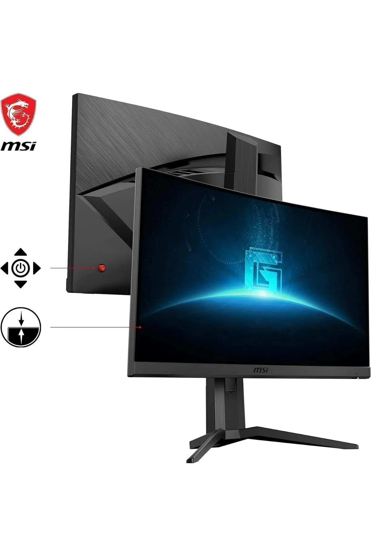 MSI G24C6P E2 23.6" FHD CURVE 1500R VA 180HZ 1MS ADAPTIVE-SYNC GAMING MONITOR