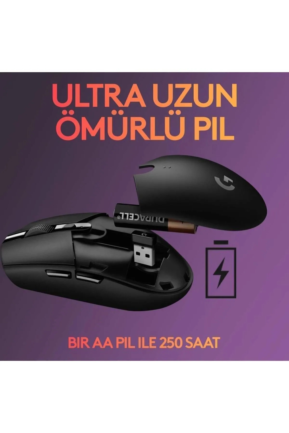 Logitech G305 Lightspeed Kablosuz Oyuncu Mouse Siyah 910-005283