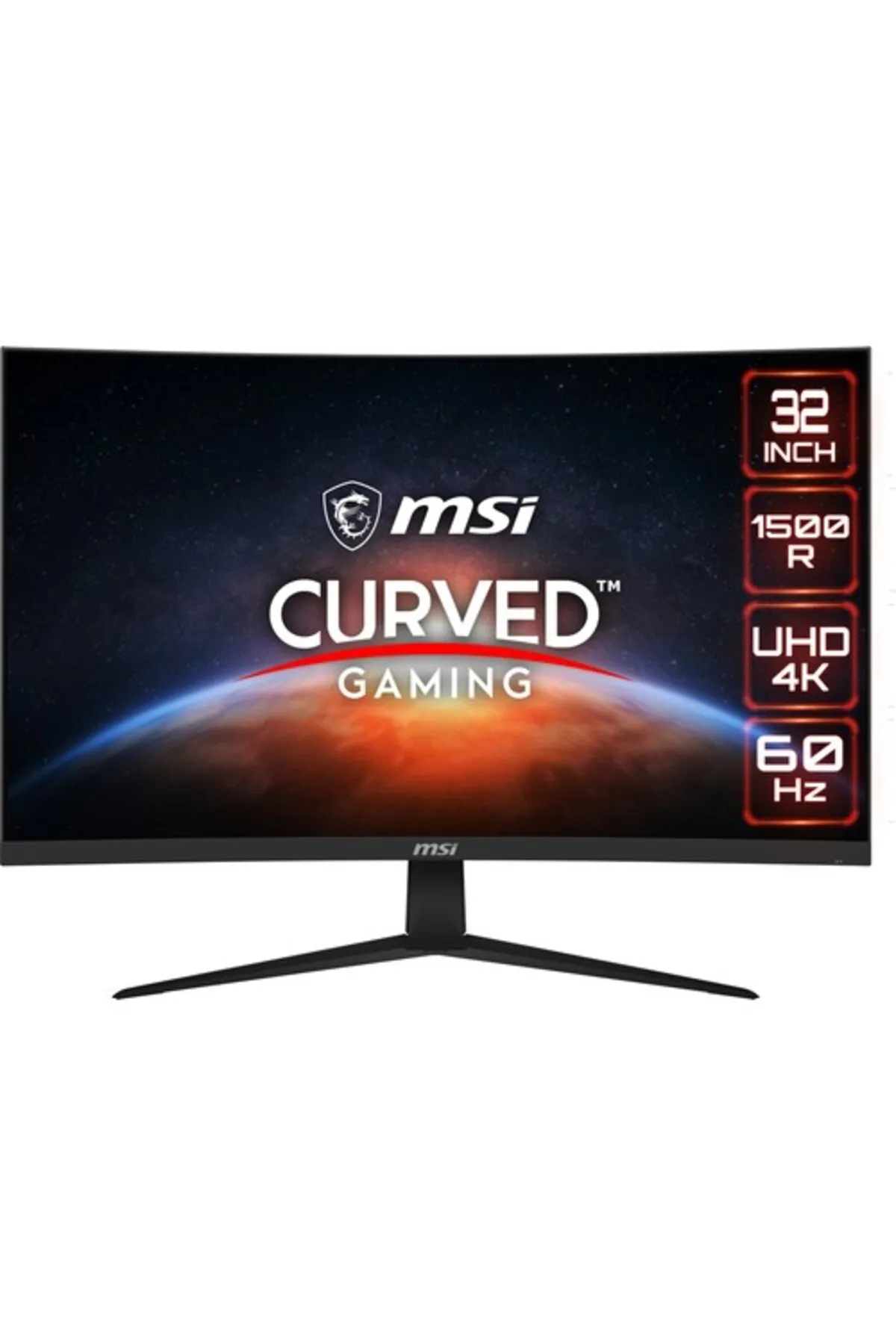 MSI G321cuv 31.5" Curved 1500r Va 3840x2160 (UHD) 16:9 60hz 4ms Hdr Ready Gamıng Monıtor