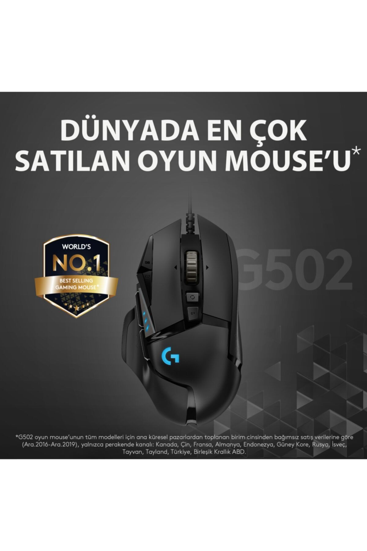 Logitech G502 Hero RGB 910-005471 Kablolu Oyuncu Mouse