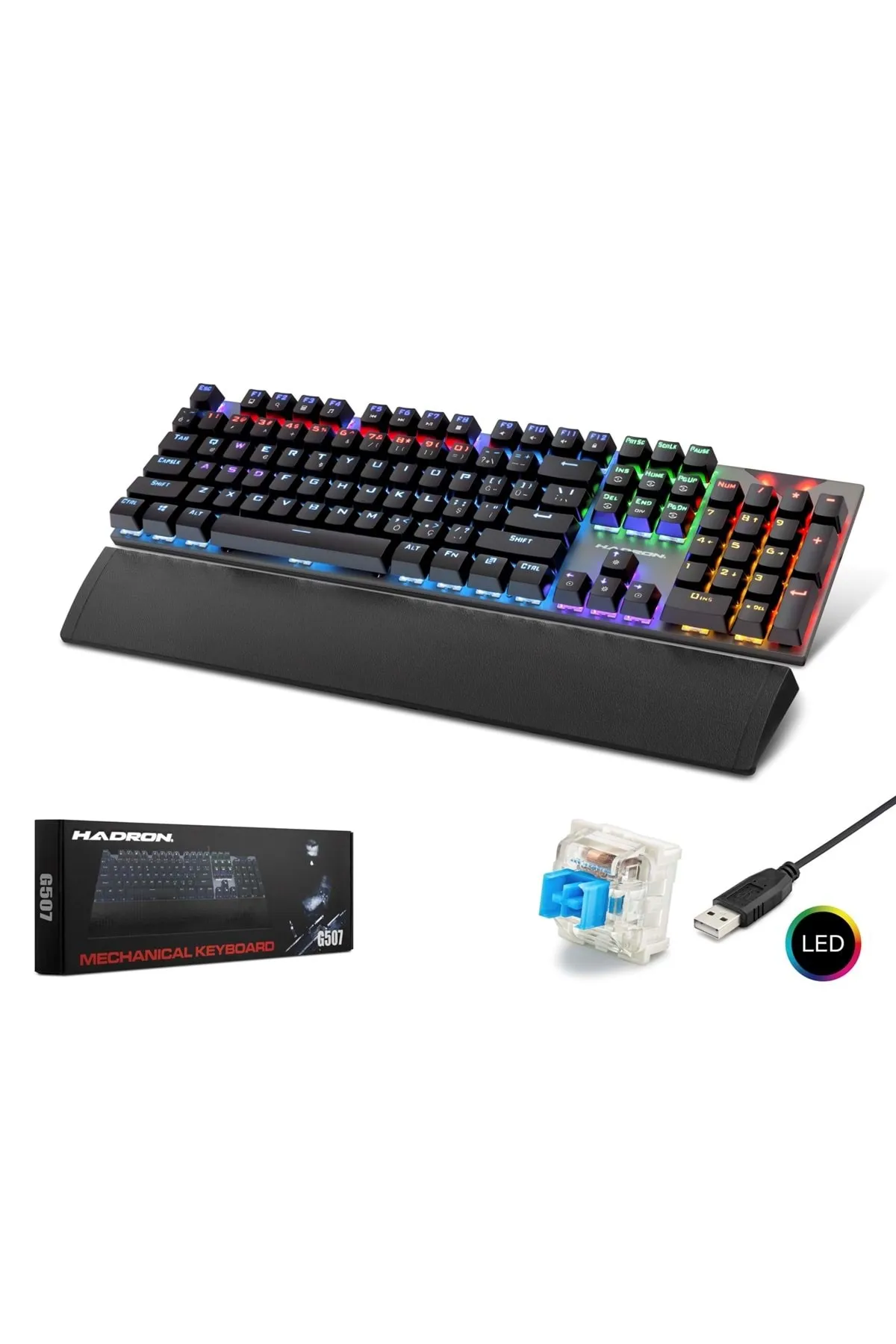 Hadron G507 Kablolu Mekanik Rgb Oyun Klavye