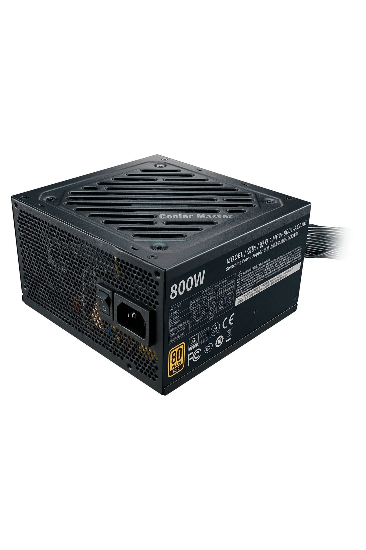 Cooler Master G800 Mpw-8001-acaag 800w 80+ Gold Kutusuz Güç Kaynağı