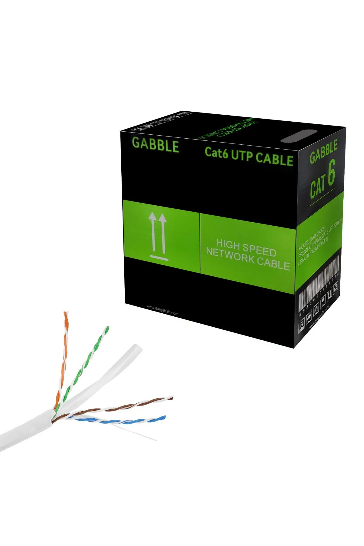 roztomily GAB-CK305 Cat6 Kablo 23Awg 0.50mm 305 Metre