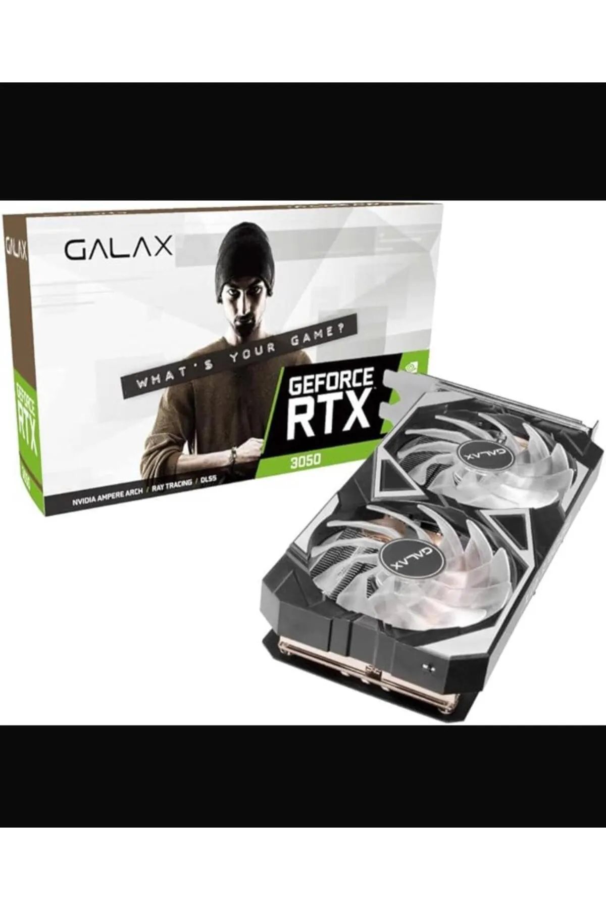 Everflow Galax Rtx3050 Ex Rgb 1-click Oc 8gb 128bit Gddr6 Rtx 3050 Fan