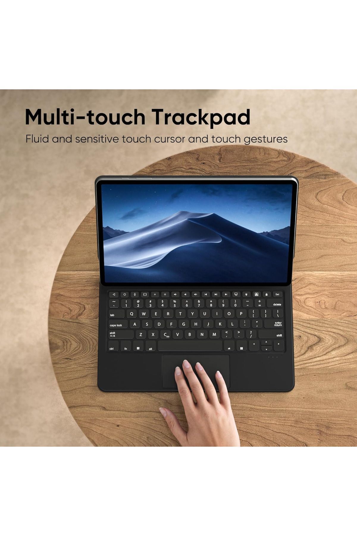 Fogy Galaxy Tab S8 11 inch (SM-X700/SM-X706) Uyumlu Magic Keyboard Touchpad RGB Işıklı Klavyeli Kılıf